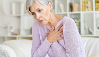 clenching chest