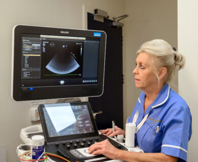 New Foscote Nurse Operating Ultrasound Machine